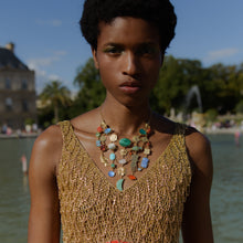 Load image into Gallery viewer, Multi Charm Bib Necklace
