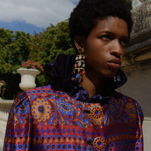 Load image into Gallery viewer, Ornamental Scroll Chandelier Earrings
