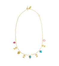 Load image into Gallery viewer, Nine Mushroom Charm Necklace- READY TO SHIP
