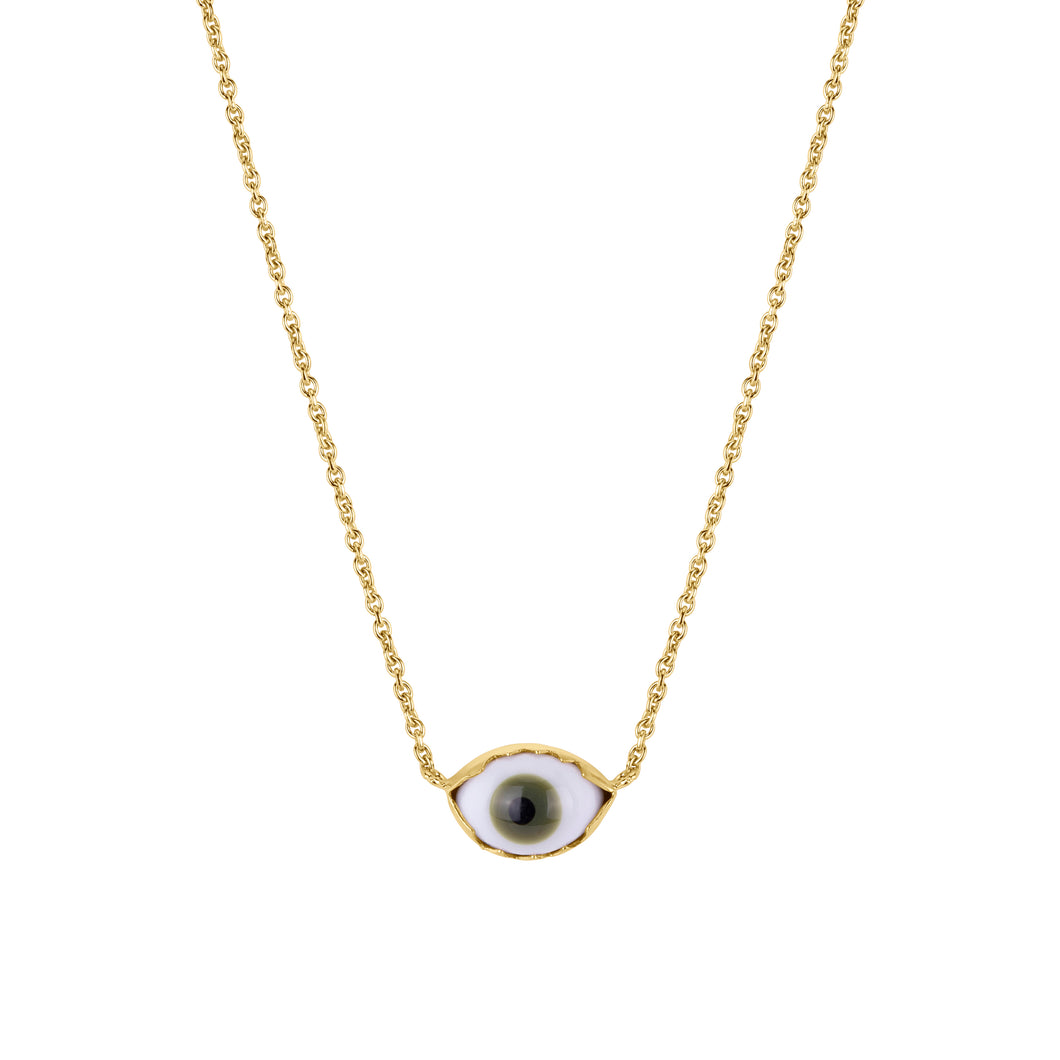 Green Eye Necklace - READY TO SHIP