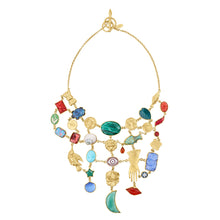 Load image into Gallery viewer, Multi Charm Bib Necklace
