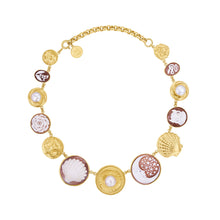 Load image into Gallery viewer, Moon and Shell Cameo Necklace - READY TO SHIP
