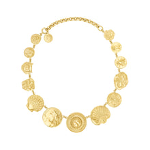 Load image into Gallery viewer, Gold Button Necklace - READY TO SHIP
