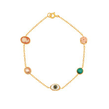 Load image into Gallery viewer, Five Mini Charm Bracelet - READY TO SHIP
