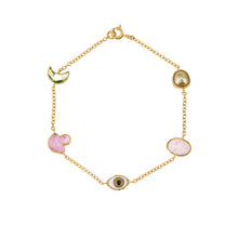 Load image into Gallery viewer, Five Mini Charm Bracelet - READY TO SHIP
