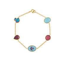 Load image into Gallery viewer, Five Mini Charm Bracelet - READY TO SHIP
