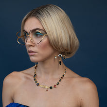 Load image into Gallery viewer, Eye Cross Drop Earrings - READY TO SHIP
