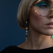 Load image into Gallery viewer, Nine Charm Multi Drop Earrings
