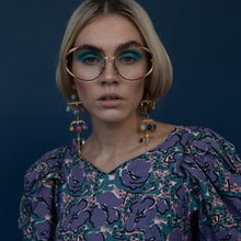 Load image into Gallery viewer, Ornamental Scroll Multilayer Balance Drop Earrings
