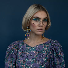 Load image into Gallery viewer, Ornamental Scroll Multilayer Balance Drop Earrings
