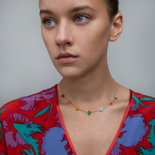 Load image into Gallery viewer, Rainbow Mini Charm Necklace

