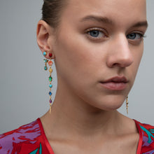 Load image into Gallery viewer, Long Rainbow Drop Earrings - READY TO SHIP
