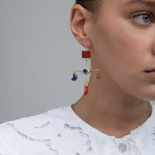 Load image into Gallery viewer, Eye Cross Drop Earrings - READY TO SHIP - READY TO SHIP
