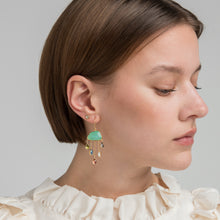 Load image into Gallery viewer, Cloud &amp; Rain Chain Drop Earrings - READY TO SHIP
