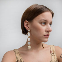 Load image into Gallery viewer, Long Pearl Mismatched Drop Earrings - READY TO SHIP
