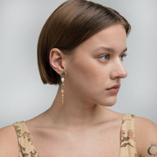 Load image into Gallery viewer, Five Charm With Victorian Drop Earrings - READY TO SHIP
