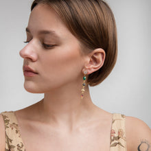 Load image into Gallery viewer, Five Charm With Victorian Drop Earrings - READY TO SHIP
