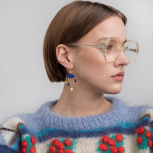 Load image into Gallery viewer, Cloud &amp; Rain Chain Drop Earrings - READY TO SHIP
