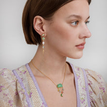 Load image into Gallery viewer, Five Charm Victorian Drop Earrings - READY TO SHIP
