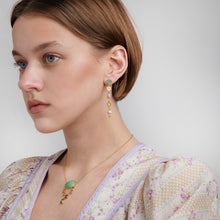 Load image into Gallery viewer, Five Charm Victorian Drop Earrings - READY TO SHIP
