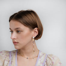 Load image into Gallery viewer, Seven Charm Victorian Drop Earrings - READY TO SHIP
