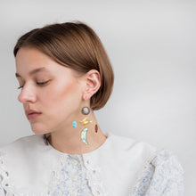 Load image into Gallery viewer, Bird Cross Drop Earrings
