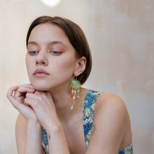 Load image into Gallery viewer, Bird and Cloud Drop Earrings
