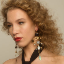 Load image into Gallery viewer, Serpent Multilayer Balance Drop Earrings - READY TO SHIP
