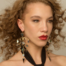 Load image into Gallery viewer, Serpent Multilayer Balance Drop Earrings - READY TO SHIP
