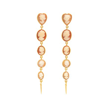Load image into Gallery viewer, Five Cameo Drop Earrings - READY TO SHIP
