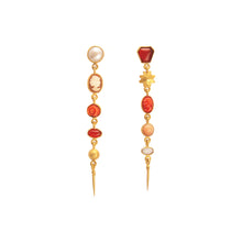 Load image into Gallery viewer, Five Charm With Victorian Drop Earrings - READY TO SHIP

