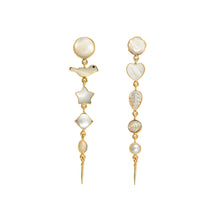 Load image into Gallery viewer, Five Charm Victorian Drop Earrings - READY TO SHIP
