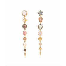 Load image into Gallery viewer, Seven Charm Victorian Drop Earrings - READY TO SHIP
