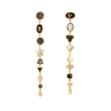 Load image into Gallery viewer, Nine Charm Multi Drop Earrings
