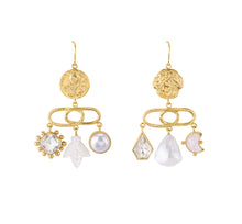 Load image into Gallery viewer, Decorative Linked Balance Drop Earrings
