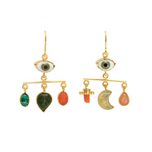 Load image into Gallery viewer, Eye Balance Drop Earrings - READY TO SHIP
