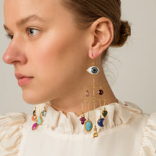 Load image into Gallery viewer, Eye Peeper and Bird Drop Earrings - READY TO SHIP
