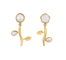 Load image into Gallery viewer, Flower Drop Earrings - READY TO SHIP
