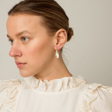 Load image into Gallery viewer, White Hand Hook Earrings - READY TO SHIP
