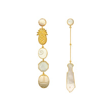 Load image into Gallery viewer, Long Pearl Mismatched Drop Earrings - READY TO SHIP
