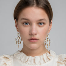 Load image into Gallery viewer, Layered With Victorian Drop Earrings - READY TO SHIP
