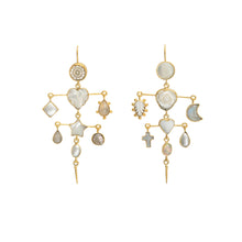 Load image into Gallery viewer, Layered With Victorian Drop Earrings - READY TO SHIP

