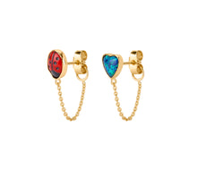 Load image into Gallery viewer, Mismatched Chain Stud Earrings - READY TO SHIP
