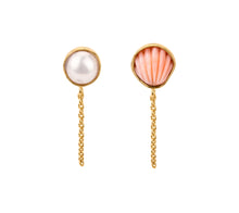 Load image into Gallery viewer, Mismatched Chain Stud Earrings - READY TO SHIP
