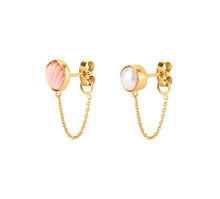 Load image into Gallery viewer, Mismatched Chain Stud Earrings - READY TO SHIP

