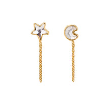 Load image into Gallery viewer, Mismatched Chain Stud Earrings - READY TO SHIP
