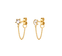 Load image into Gallery viewer, Mismatched Chain Stud Earrings - READY TO SHIP

