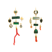 Load image into Gallery viewer, Multilayer Balance Coral Drop Earrings
