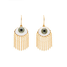Load image into Gallery viewer, Mae West Green Earrings - READY TO SHIP
