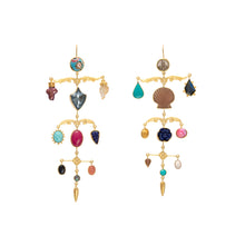Load image into Gallery viewer, Ornamental Scroll Multilayer Balance Drop Earrings
